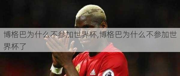 博格巴为什么不参加世界杯,博格巴为什么不参加世界杯了