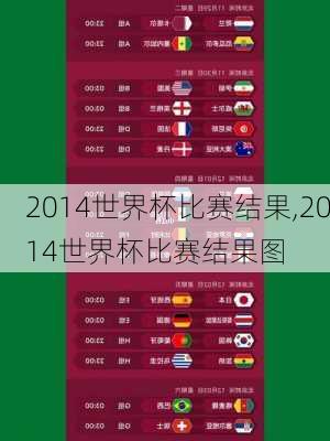 2014世界杯比赛结果,2014世界杯比赛结果图